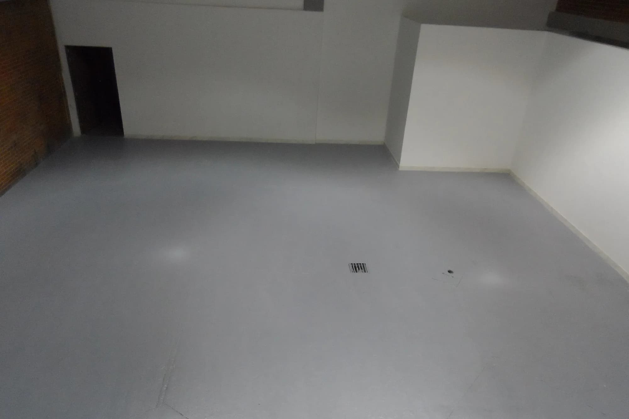 Finished warehouse with epoxy floor